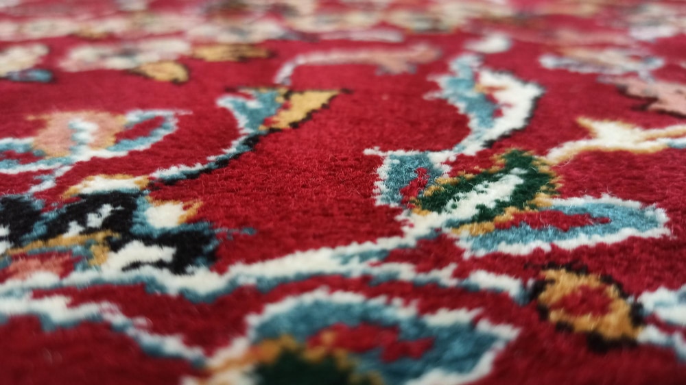 La limpieza de alfombras de seda 