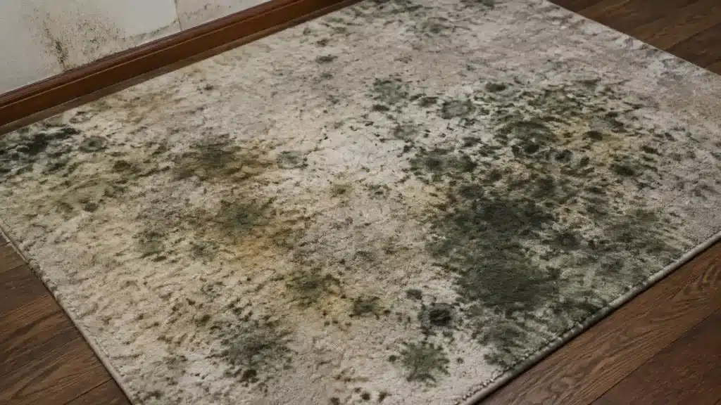 Alfombra con moho